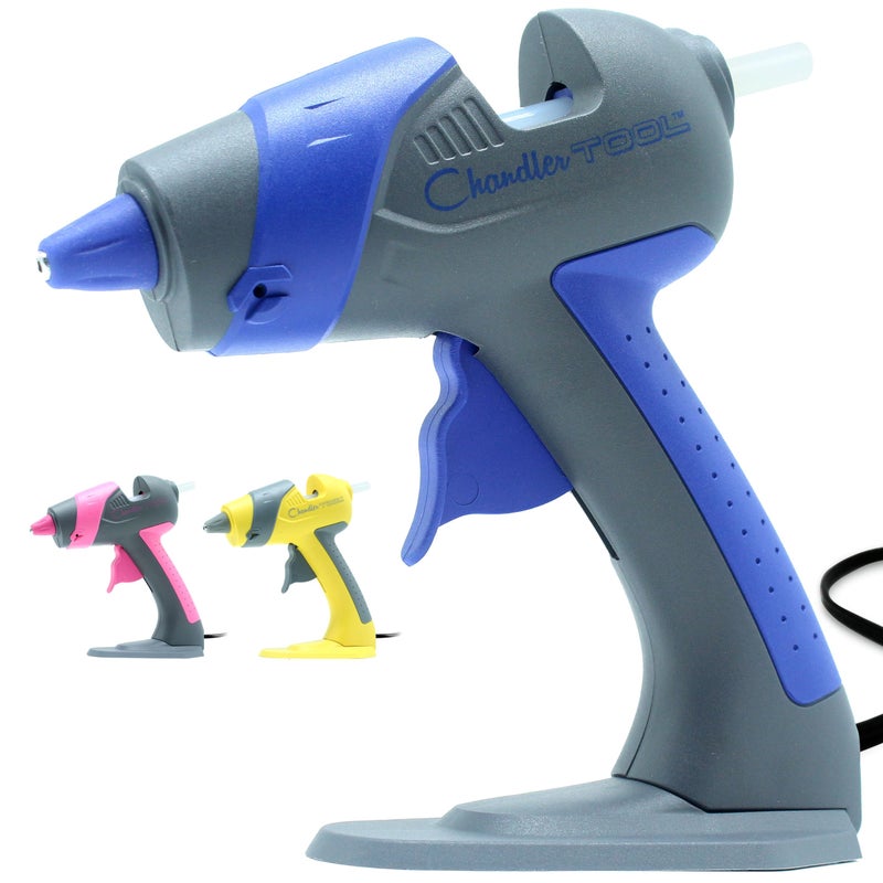 Chandler Tool Mini Hot Glue Gun And Sticks Set for Crafts and DIY Pistola De Silicona Caliente Inalambrica Complete Hot Glue Gun Kit With Glue Sticks (Blue) - Image 1